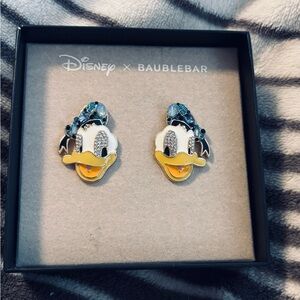 New In Box xDonald Duck BaubleBar Disney Statement Earrings - Limited Edition